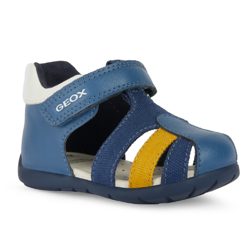 Sandale copii baieti din piele Geox, Albastru – B451PC_05410_C4B2V Sandale copii baieti din piele Geox, Albastru – B451PC_05410_C4B2V