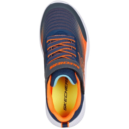 Pantofi copii baieti din textil Skechers, Gri – 403926_NVOR