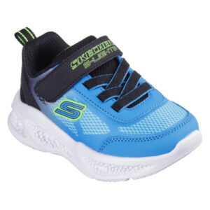 Pantofi copii baieti cu LED din textil Skechers, Albastru – 401495-BKBL