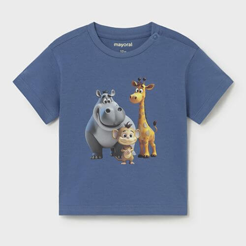 Tricou din bumbac pentru baieti Mayoral, Albastru – 1008-82