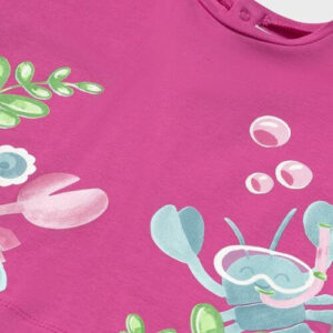 Tricou din bumbac pentru fete Mayoral, Mov – 1048-068
