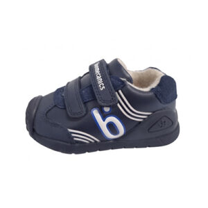 Ghete baieti din piele imblanite Biomecanics Biogateo, Navy/Albastru – 261115-A183FB