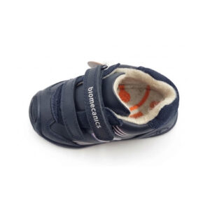 Ghete baieti din piele imblanite Biomecanics Biogateo, Navy/Albastru – 261115-A183FB