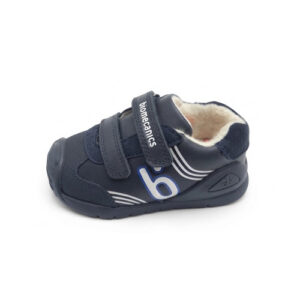 Ghete baieti din piele imblanite Biomecanics Biogateo, Navy/Albastru – 261115-A183FB