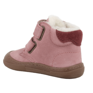 Ghete fete Barefoot din piele imblanite Primigi, Roz Pudra/Lana – 2411100