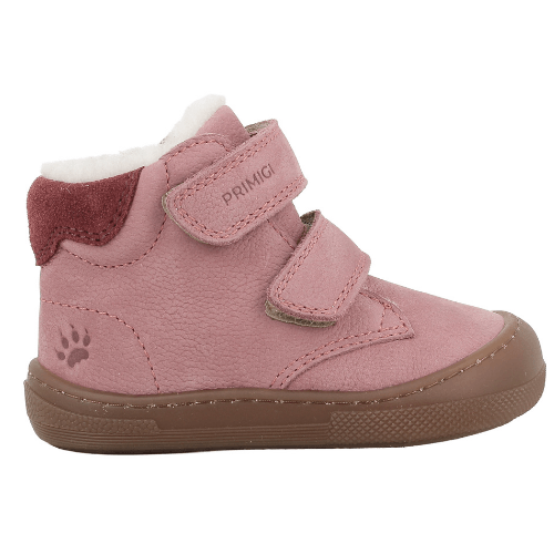 Ghete fete Barefoot din piele imblanite Primigi, Roz Pudra/Lana – 2411100