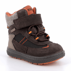 Ghete Gore-Tex baieti, impermeabil, Primigi, Maro/Portocaliu – 2352822