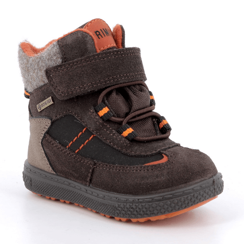 Ghete Gore-Tex baieti, impermeabil, Primigi, Maro/Portocaliu – 2352822