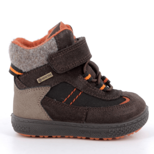 Ghete Gore-Tex baieti, impermeabil, Primigi, Maro/Portocaliu – 2352822