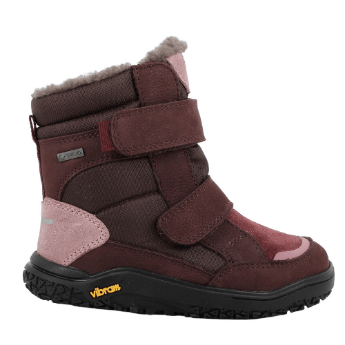 Ghete Gore-Tex fete Barefoot Primigi, Bordo/Vibram – 2418300