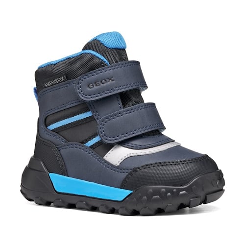 Ghete impermeabile baieti Geox Trekkyup ABX, Negru/Albastru – B566LD_000ME_C0035