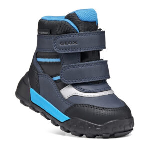 Ghete impermeabile baieti Geox Trekkyup ABX, Negru/Albastru – B566LD_000ME_C0035