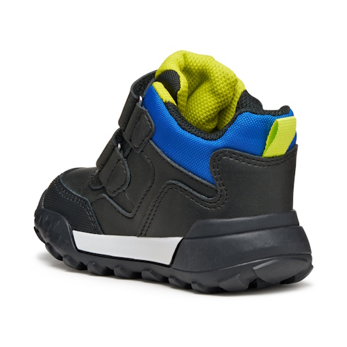 Ghete impermeabile baieti Geox Trekkyup ABX, Negru/Verde Neon – B566LB_0MEFU_C9299