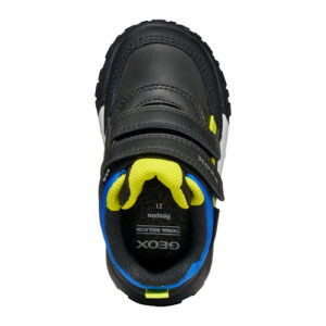 Ghete impermeabile baieti Geox Trekkyup ABX, Negru/Verde Neon – B566LB_0MEFU_C9299