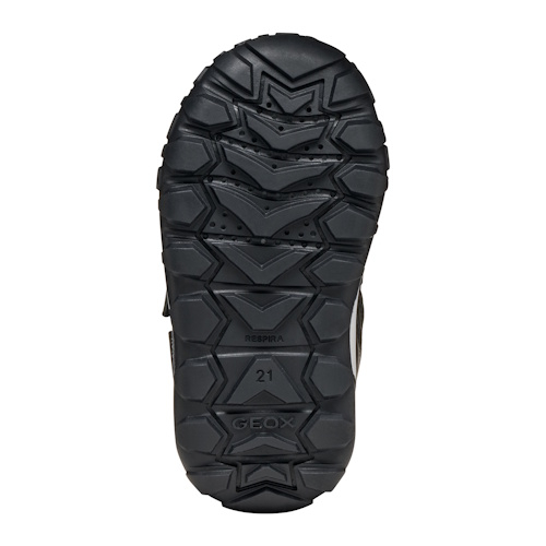 Ghete impermeabile baieti Geox Trekkyup ABX, Negru/Verde Neon – B566LB_0MEFU_C9299