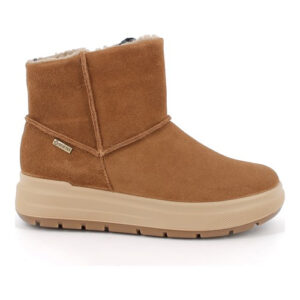 Ghete impermeabile copii fete din piele intoarsa imblanite Primigi GTX, Maro – 8875400